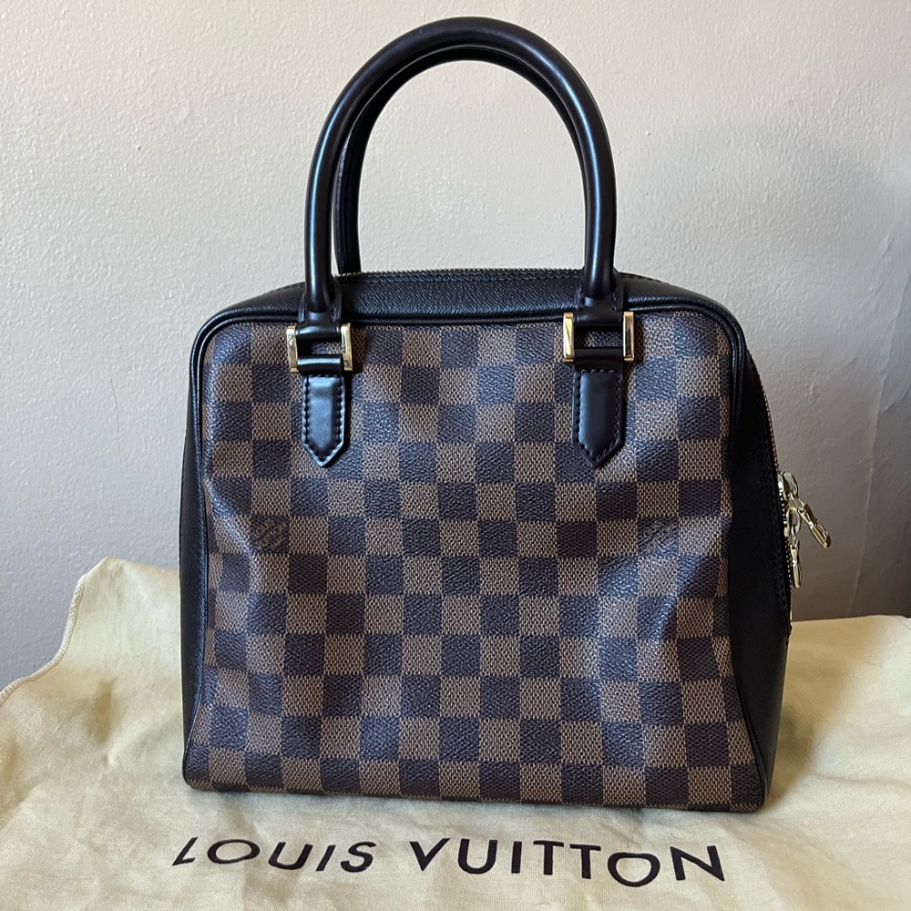 Louis Vuitton Brera Damier Ebene Handbag 100% Authentic